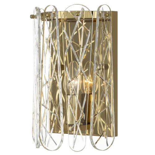 Бра Talla CL318412 Citilux прозрачный на 1 лампу, основание золотое в стиле классический фото 3