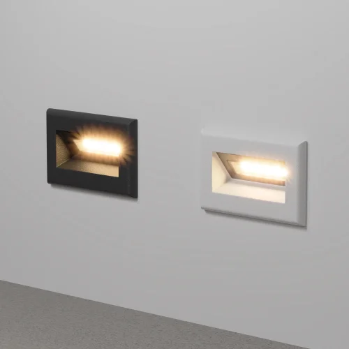 Подсветка для лестниц LED Bosca O045SL-L3B3K Maytoni уличный IP65 чёрный на 1 лампу, плафон чёрный в стиле современный хай-тек LED фото 6