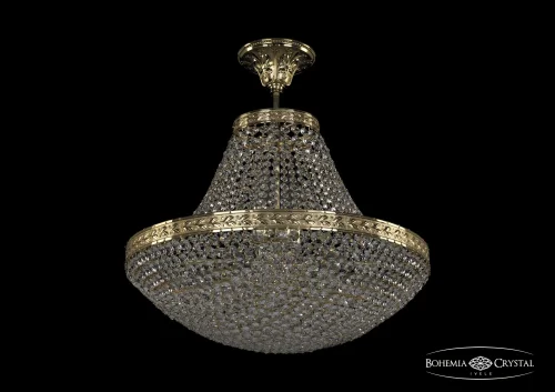 Люстра потолочная хрустальная 19321/H1/45IV G Bohemia Ivele Crystal прозрачная на 8 ламп, основание золотое в стиле классический sp