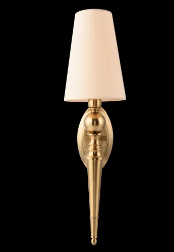 Бра PER AP1 BRASS/BEIGE Crystal Lux бежевый на 1 лампу, основание золотое в стиле классический фото 7