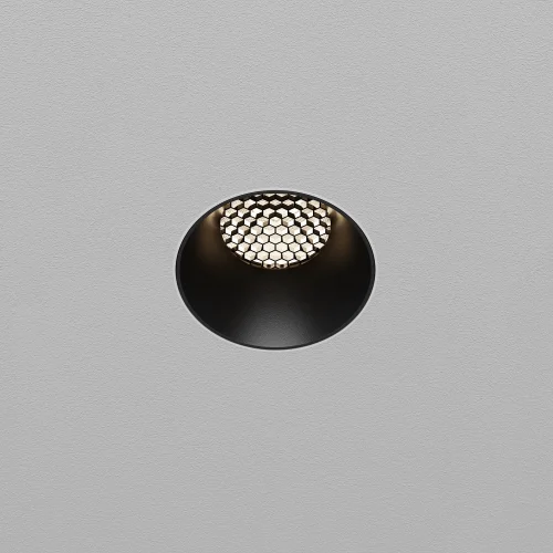 Светильник точечный LED Dip DL124-10W-4K-TRS-B Maytoni чёрный на 1 лампу, основание чёрное в стиле современный хай-тек круглый для затирки фото 11