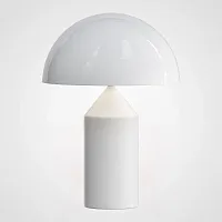 Настольная лампа Atollo Table Lamp white H35 185364-22 ImperiumLoft белая на 1 лампу, основание белое металл в стиле современный американский 
