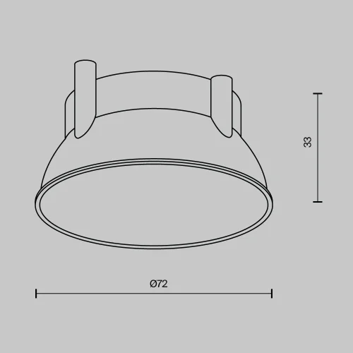Декоративная рамка-отражатель для накладных светильников серии Alfa LED Ring12-15W-RD-BS Maytoni на 1 , основание латунь в стиле хай-тек современный фото 3