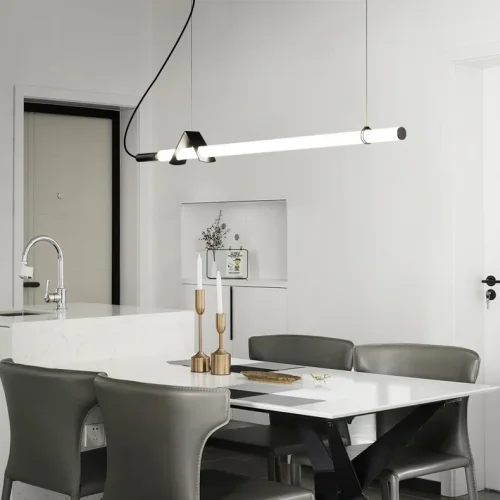 Светильник подвесной DELIA L70 167304-26 ImperiumLoft белый 1 лампа, основание чёрное в стиле минимализм  фото 3