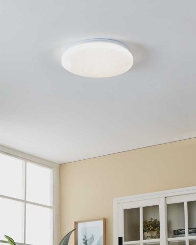Светильник потолочный LED Frania-S 900363 Eglo белый 1 лампа, основание белое в стиле современный  фото 2