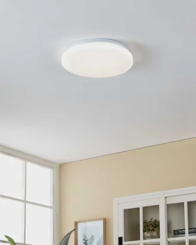Светильник потолочный LED Frania-S 900363 Eglo белый на 1 лампу, основание белое в стиле современный фото 2