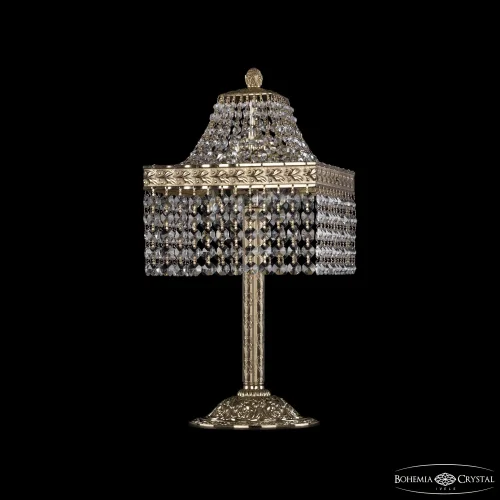 Настольная лампа 19202L6/H/20IV G R Bohemia Ivele Crystal прозрачная 2 лампы, основание золотое металл в стиле классический r