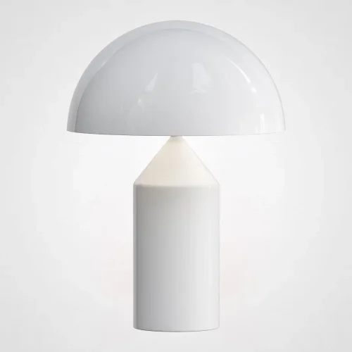 Настольная лампа Atollo Table Lamp white H35 185364-22 ImperiumLoft белая на 1 лампу, основание белое металл в стиле современный американский 