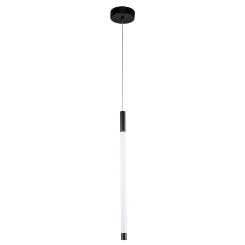 Светильник подвесной LED Vettore V000040L Indigo прозрачный 1 лампа, основание белое в стиле минимализм трубочки фото 3