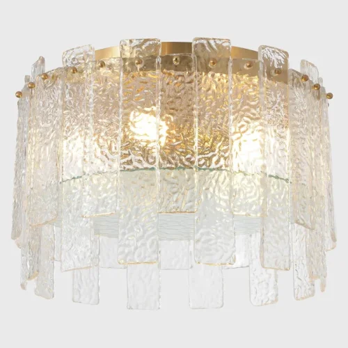 Светильник потолочный RICARDO PL5 BRASS Crystal Lux латунь на 5 ламп, основание латунь в стиле американский фото 4 Светильник потолочный RICARDO PL5 BRASS Crystal Lux латунь на 5 ламп, основание латунь в стиле американский фото 4