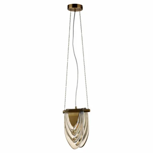 Светильник подвесной Ochre 6515/1 Lumion янтарный 1 лампа, основание латунь в стиле классический 