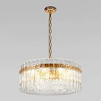 Люстра подвесная хрустальная Nevada 10297/600 French gold LOFT IT прозрачная на 12 ламп, основание золотое в стиле современный 