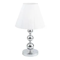 Настольная лампа Nifty 1042/09/01T Stilfort белая 1 лампа, основание хром металл в стиле классический 