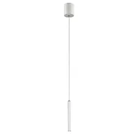 Светильник подвесной LED Cornetta 2122-1P Favourite белый на 1 лампу, основание белое в стиле современный 