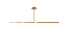 Люстра на штанге LED Thomas MR2381-1CL MyFar белая на 1 лампу, основание латунь в стиле хай-тек современный 