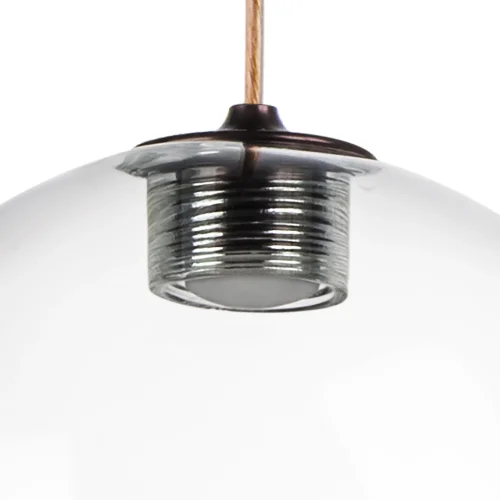 Светильник подвесной LED Sferetta 801030 Lightstar прозрачный 3 лампы, основание коричневое бордовое в стиле минимализм  фото 8