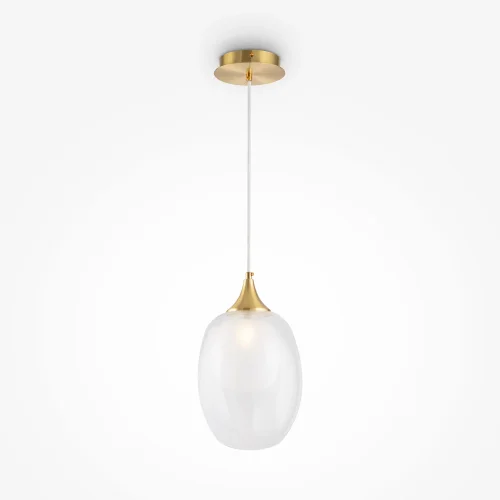 Светильник подвесной Aura MOD016PL-01BS Maytoni прозрачный на 1 лампу, основание латунь в стиле современный фото 3