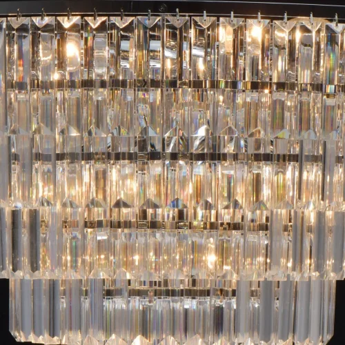 Люстра потолочная хрустальная Аделард 642013008 MW-Light прозрачная на 8 ламп, основание хром в стиле классический  фото 9