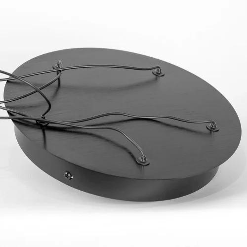 Светильник подвесной LED Hopkins LSP-7399 Lussole белый на 1 , основание чёрное в стиле хай-тек современный каскад фото 4