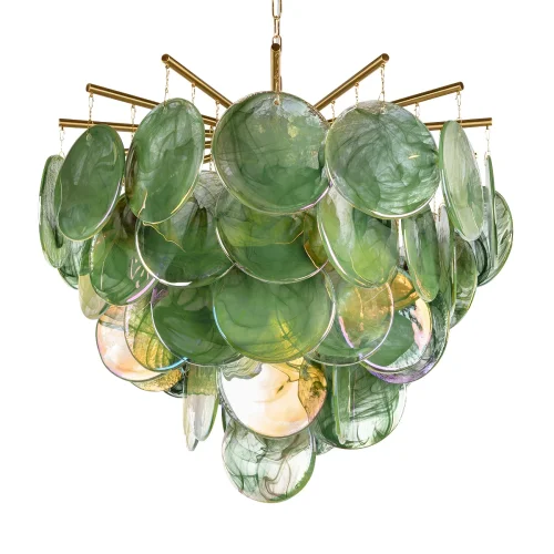 Люстра подвесная Лолли / Lolly 10492/600 Green LOFT IT зелёная на 6 ламп, основание бронзовое в стиле современный фото 6 Люстра подвесная Лолли / Lolly 10492/600 Green LOFT IT зелёная на 6 ламп, основание бронзовое в стиле современный фото 6