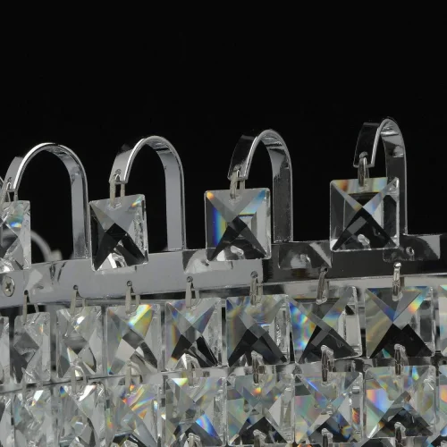 Люстра хрустальная Аделард 642010905 MW-Light прозрачная на 5 ламп, основание хром в стиле классический  фото 9