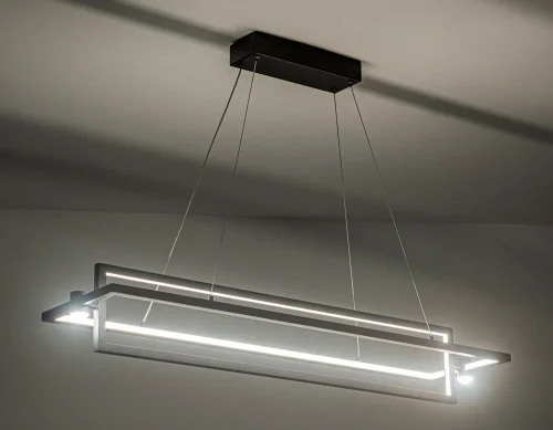 Светильник подвесной LED FL5737 Ambrella light чёрный 1 лампа, основание чёрное в стиле современный хай-тек  фото 2