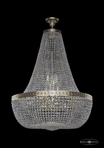 Люстра потолочная хрустальная 19281/H2/80IV GB Bohemia Ivele Crystal прозрачная на 22 лампы, основание золотое в стиле классический sp