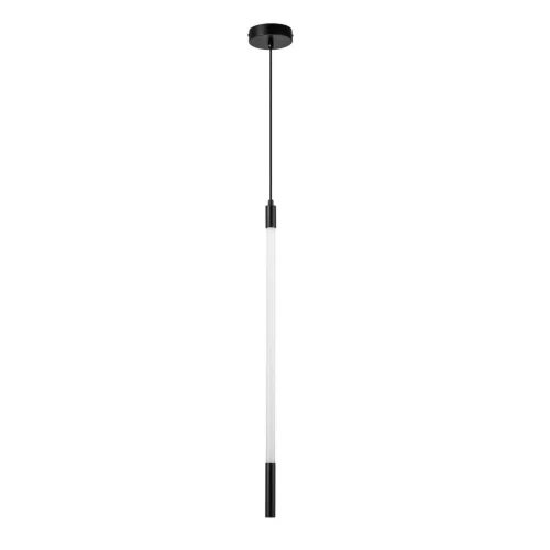 Светильник подвесной LED Filato V000053L Indigo белый 1 лампа, основание чёрное в стиле минимализм хай-тек трубочки фото 2
