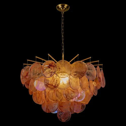 Люстра подвесная Лолли / Lolly 10492/800 Pink LOFT IT розовая на 10 ламп, основание бронзовое в стиле современный фото 3 Люстра подвесная Лолли / Lolly 10492/800 Pink LOFT IT розовая на 10 ламп, основание бронзовое в стиле современный фото 3