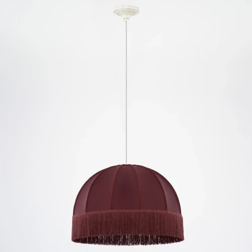 Светильник подвесной Базель CL407023 Citilux красный бордовый 1 лампа, основание белое патина в стиле классический кантри  фото 3