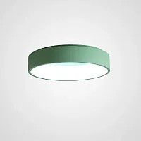 Светильник потолочный LED TRAY D60 Green 181889-26 ImperiumLoft белый 1 лампа, основание зелёное в стиле скандинавский современный 