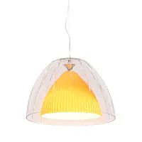 Светильник подвесной Arvilla LDP 678-1 YL Lumina Deco прозрачный 1 лампа, основание хром в стиле современный 