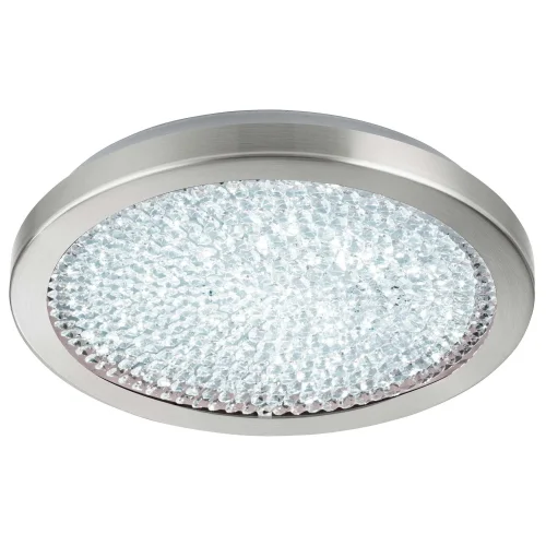Светильник потолочный LED AREZZO 2 32047 Eglo прозрачный 1 лампа, основание никель серое в стиле минимализм модерн 