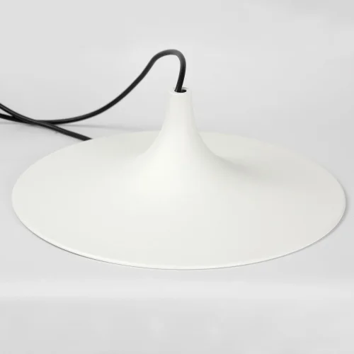 Светильник подвесной LED Irvine LSP-7082 Lussole белый 1 лампа, основание чёрное в стиле хай-тек современный  фото 5