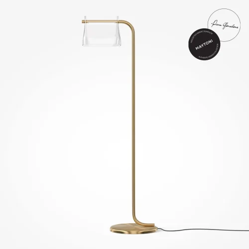 Торшер LED Cabaret MOD170FL-L8BS3K Maytoni прозрачный на 1 лампу, основание латунь в стиле современный арт-деко фото 3