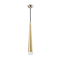 Светильник подвесной LED Capital V2360-PL Moderli золотой на 1 лампу, основание золотое в стиле современный трубочки