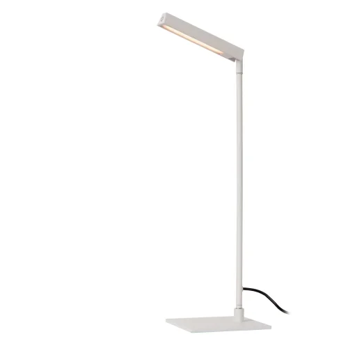 Настольная лампа офисная LED Lavale 44501/03/31 Lucide белая 1 лампа, основание белое металл в стиле современный минимализм  фото 3