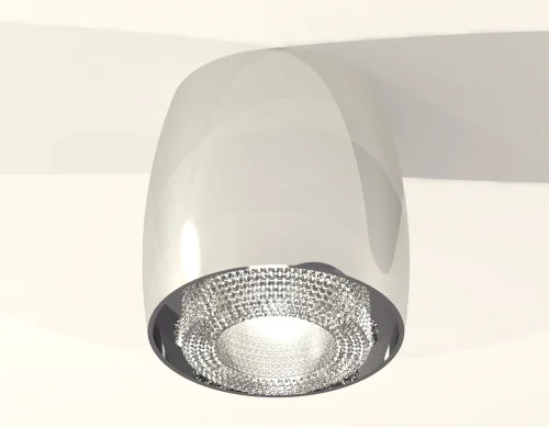 Светильник накладной Techno spot XS1143010 Ambrella light серебряный 1 лампа, основание серебряное в стиле хай-тек современный круглый фото 2