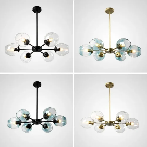 Люстра на штанге MARINE D85 Black/Transparent 193750-26 ImperiumLoft прозрачная на 8 ламп, основание чёрное в стиле современный фото 12 Люстра на штанге MARINE D85 Black/Transparent 193750-26 ImperiumLoft прозрачная на 8 ламп, основание чёрное в стиле современный фото 12