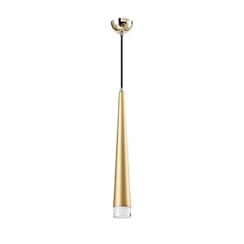Светильник подвесной LED Capital V2360-PL Moderli золотой на 1 лампу, основание золотое в стиле современный трубочки