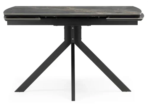 Керамический стол Катчел 120(180)x80 nebula gold / черный 621187 Woodville столешница чёрная из керамика фото 2