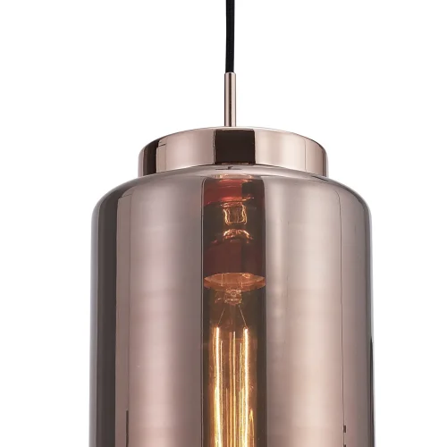 Светильник подвесной лофт JARRAS 6199 Mantra прозрачный медь 1 лампа, основание медь в стиле лофт выдувное фото 5