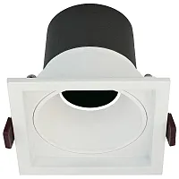 Светильник точечный LED Dorsum WTD.O21.000.30.10 Wertmark белый на 1 лампу, основание белое в стиле хай-тек современный квадратный