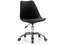 Компьютерное кресло Kolin black 11834 Woodville, чёрный/искусственная кожа, ножки/металл/хром, размеры - *890***490*560