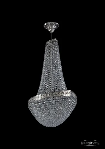 Люстра потолочная хрустальная 19323/H2/80IV Ni Bohemia Ivele Crystal прозрачная на 12 ламп, основание никель в стиле классический sp фото 2