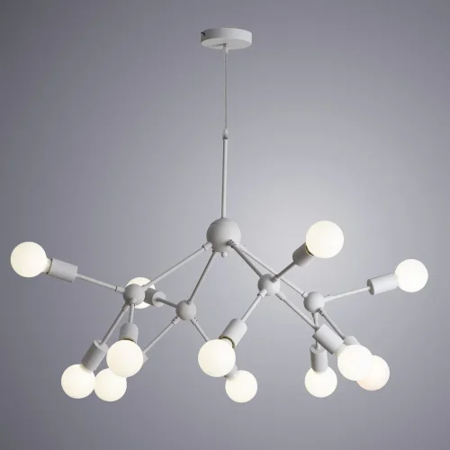 Люстра подвесная Matrix A3064SP-12WH Arte Lamp без плафона на 12 ламп, основание белое в стиле современный  фото 2
