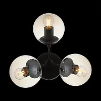 Бра Stampo SL549.411.03 ST-Luce янтарный на 3 лампы, основание чёрное в стиле лофт современный 
