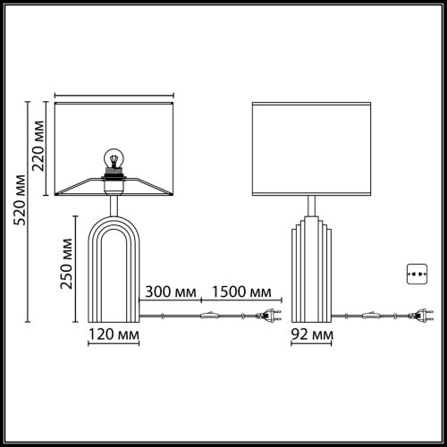 Настольная лампа Loop 7172/1T Odeon Light белая на 1 лампу, основание бежевое металл в стиле классический современный фото 6