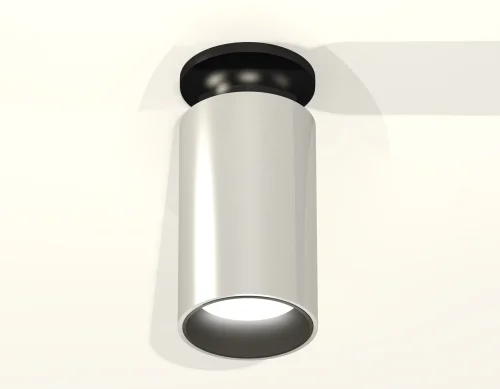 Светильник накладной Techno Spot XS XS6325101 Ambrella light серебряный 1 лампа, основание чёрное в стиле хай-тек современный круглый фото 2