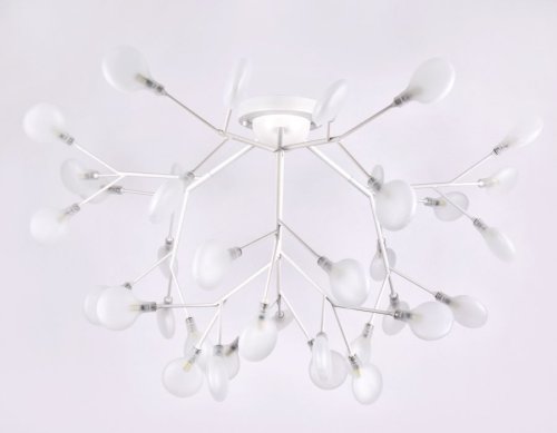 Люстра потолочная TR3018 Ambrella light белая на 36 ламп, основание белое в стиле современный ветви фото 3